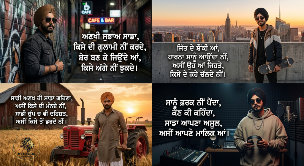 Punjabi Shayari Attitude