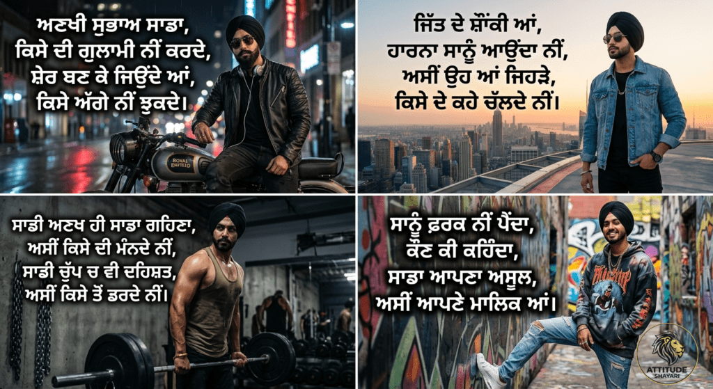 Punjabi Shayari Attitude