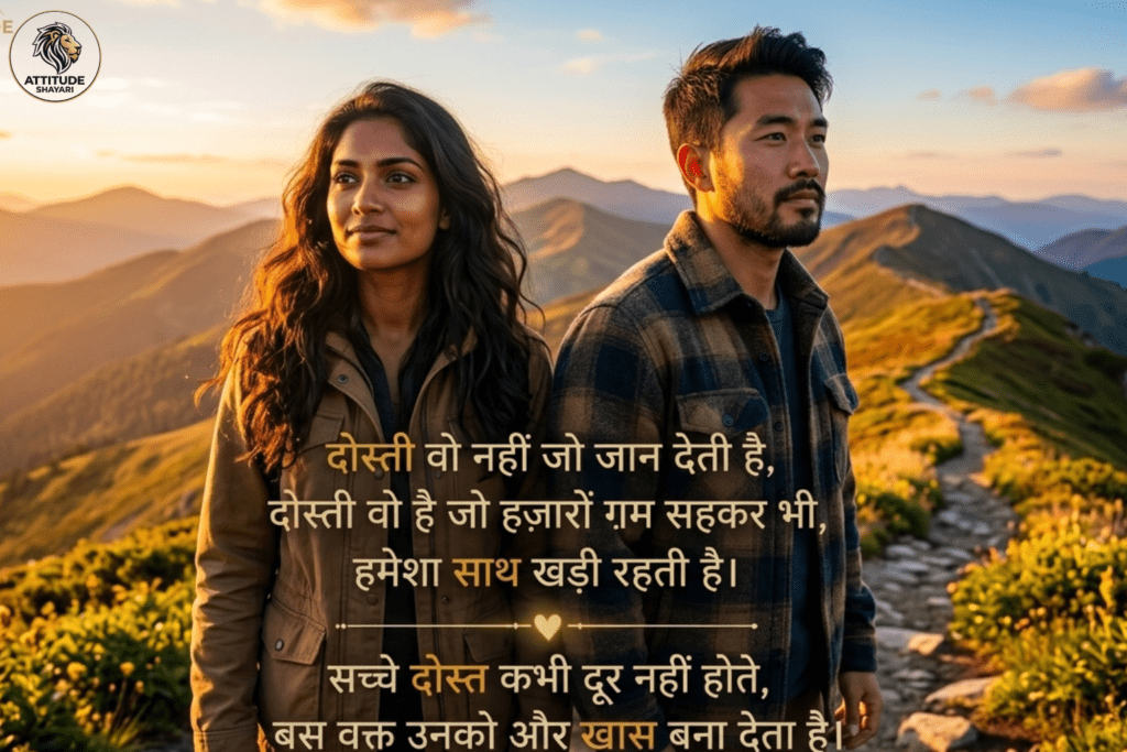 Dosti Attitude Shayari