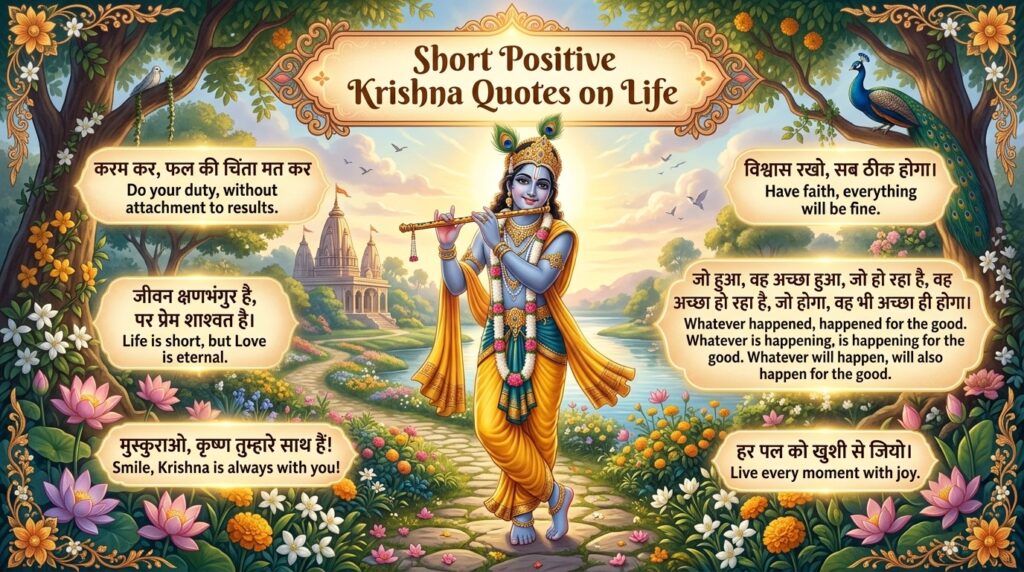 Positive Krishna Quotes On Life